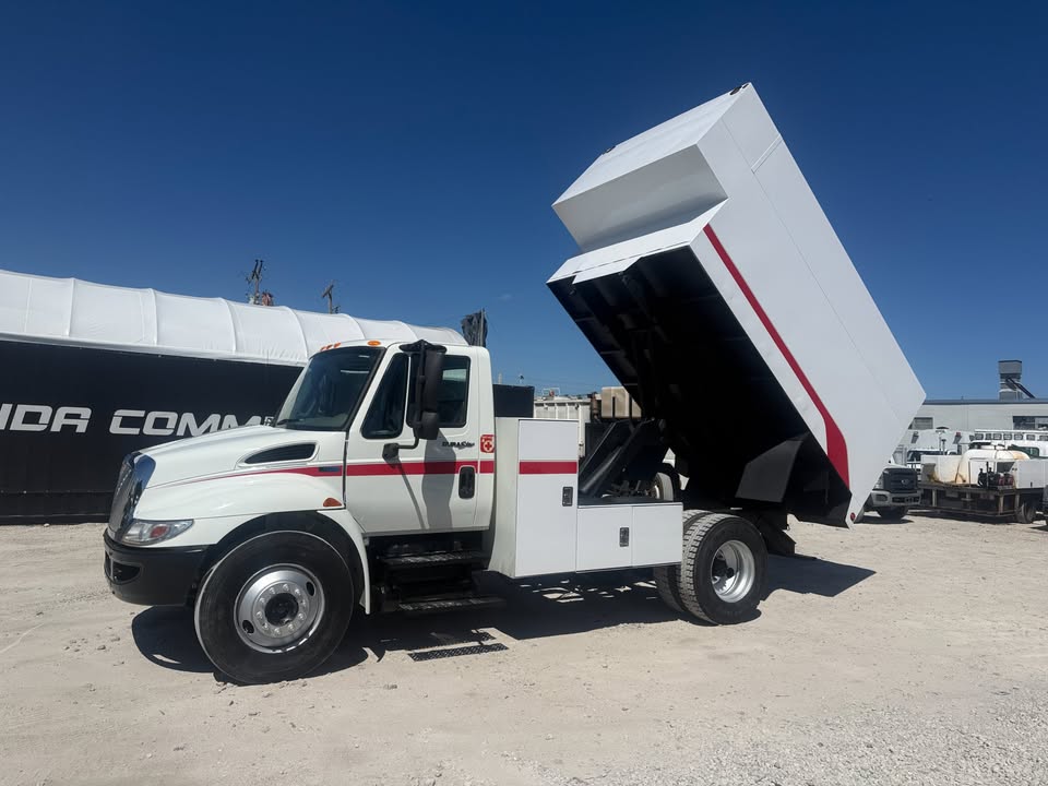 Arborist Agent dump truck — bed raised